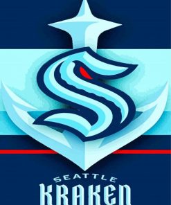 Seattle Kraken Hockey Club Logo Paint By Number