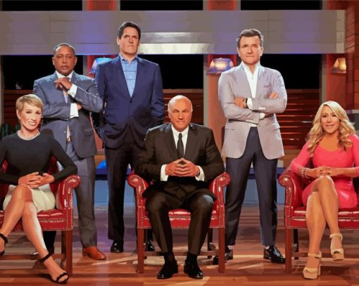 Shark Tank Cast Paint By Number