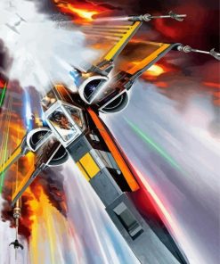 X Wing Starfighter Vehicle Paint By Number