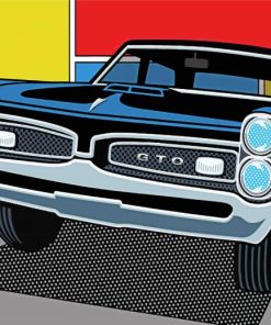 1967 Pontiac Illustration Paint By Number