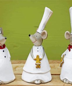 3 Chefs Mouses Paint By Number