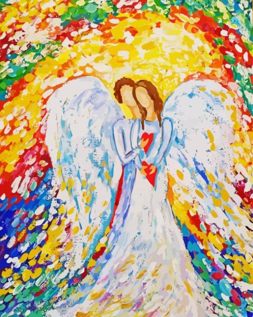 Abstract Angel Of Love Paint By Number