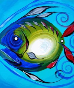 Abstract Fish Paint By Number