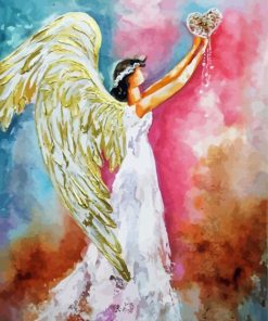 Abstract Angel Illustration Paint By Number