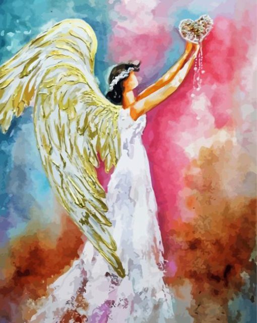 Abstract Angel Illustration Paint By Number