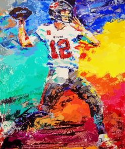 Abstract Tom Brady Paint By Number