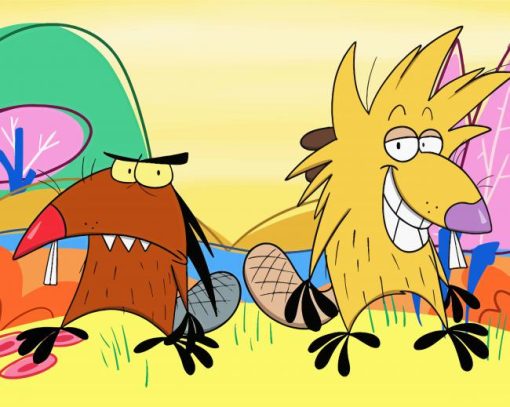 Angry Beavers Norbert And Daggett Paint By Number