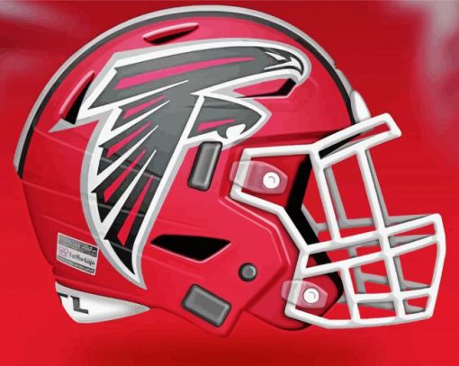 Atlanta Falcons American Football Helmet Paint By Number