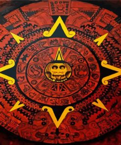 Aztec Calendar Art Paint By Number