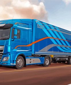 Blue Trucks Daf Paint By Number