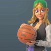 Basketball Girl Paint By Number