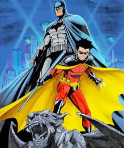 Batman And Robin Paint By Number