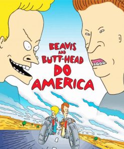 Beavis And Butthead Poste Paint By Number