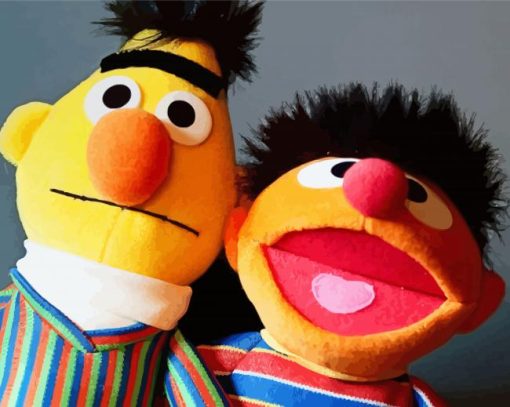 Bert And Ernie Paint By Number