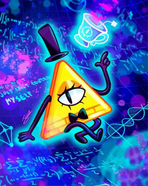 Bill Cipher Art Paint By Number