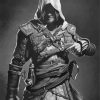 Black And White Assassins Creed Arno Paint By Number