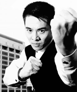 Black And White Jet Li Paint By Number