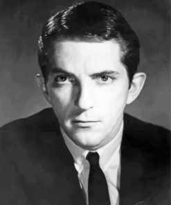 Black And White Young Jonathan Frid Paint By Number