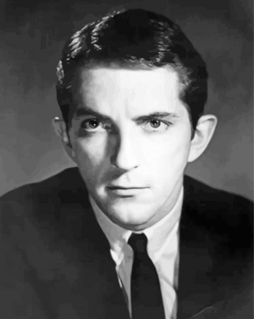 Black And White Young Jonathan Frid Paint By Number