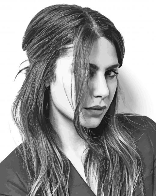 Black And White Nadia Hilker Paint By Number