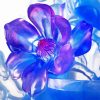 Blue Purple Crystal Flower Paint By Number