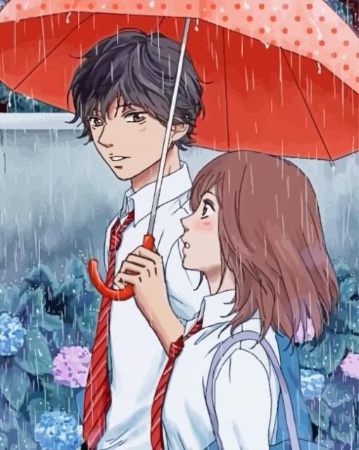 Blue Spring Ride Anime Paint By Number