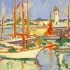 Boats At Royan Peploe Paint By Number