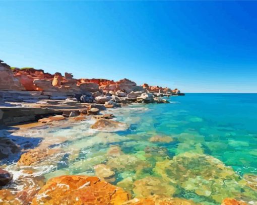 Broome Australia Seascape Paint By Number