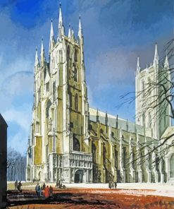 Canterbury Cathedral Art Paint By Number