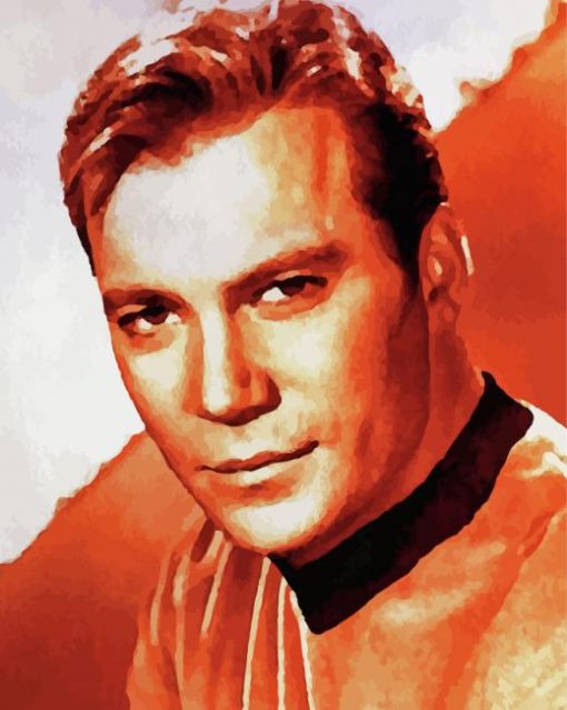 Captain Kirk Art Paint By Number