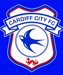 Cardiff City Football Logo Paint By Number