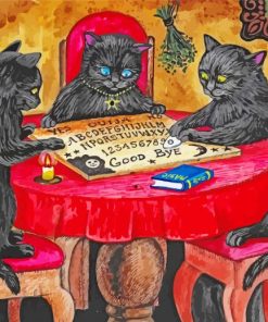 Cats With Ouija Board Paint By Number