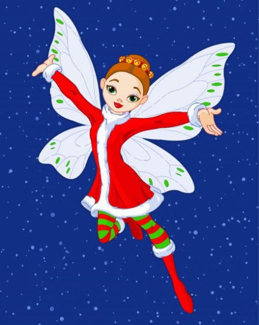 Christmas Fairy Paint By Number