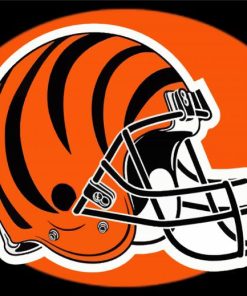 Cincinnati Bengals Team Helmet Paint By Number