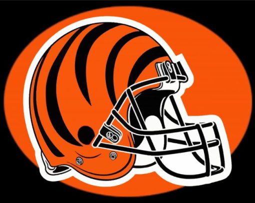 Cincinnati Bengals Team Helmet Paint By Number