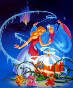 Cinderella And Mice Paint By Number