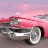 Close Up Pink Cadillac Paint By Number