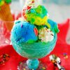 Colorful Ice Cream In Glass Paint By Number