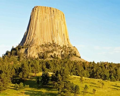 Devil Tower National Monument Paint By Number