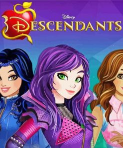 Disney Descendants Animated Movie Paint By Number