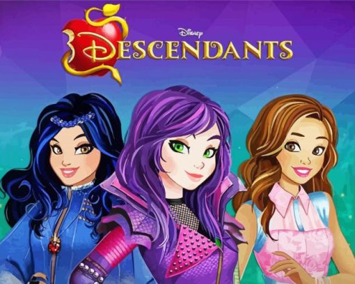 Disney Descendants Animated Movie Paint By Number