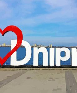 Dnipro City Paint By Number