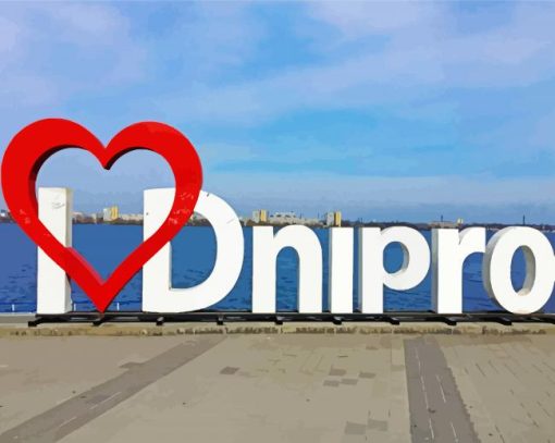 Dnipro City Paint By Number