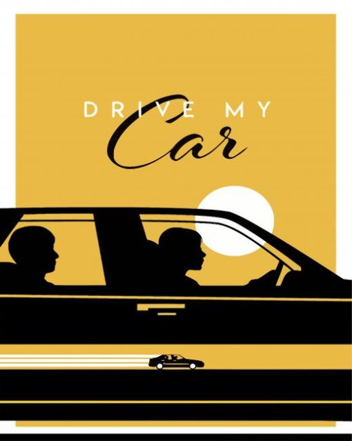 Drive My Car Poster Illustration Paint By Number