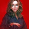 Elizabeth Olsen Art Illustration Paint By Number