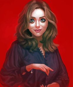 Elizabeth Olsen Art Illustration Paint By Number