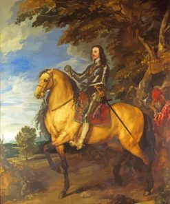 Equestrian Portrait Charles I By Antoine Van Dyck Paint By Number