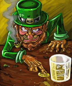 Evil Leprechaun Paint By Number