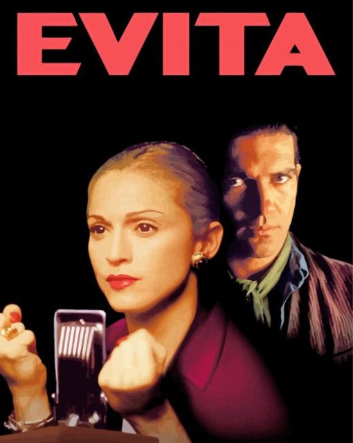 Evita Movie Poster Paint By Number