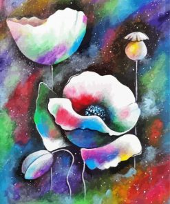 Floral Space Paint By Number